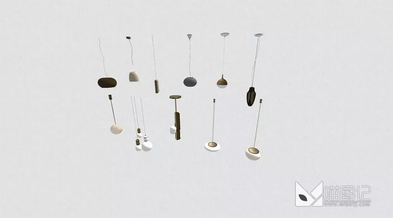 现代奢华小吊灯ID:43913_喵图记