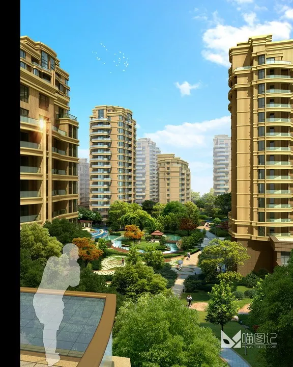 建筑景观PSD效果图102_喵图记