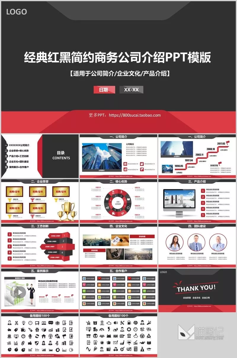 汇报模板010方案汇报_喵图记