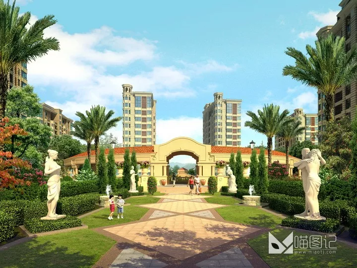 建筑景观PSD效果图255_喵图记