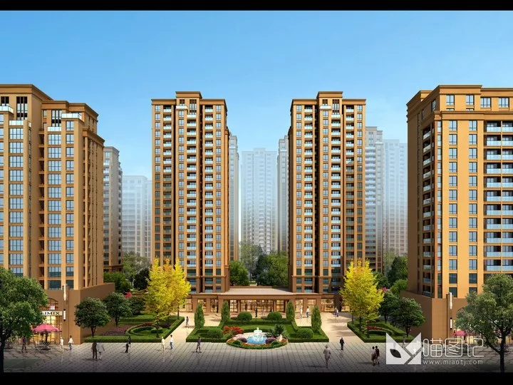 建筑景观PSD效果图77_喵图记