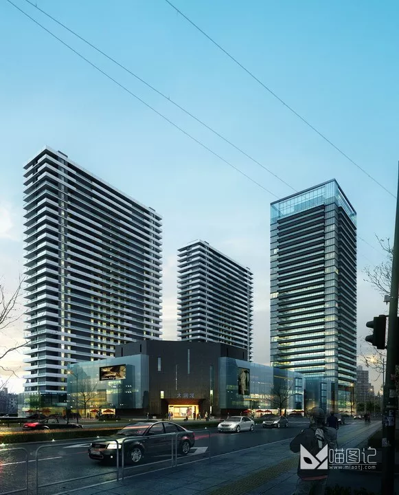 建筑景观PSD效果图51_喵图记