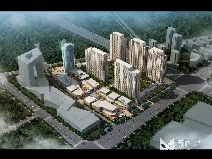建筑景观PSD效果图159_喵图记