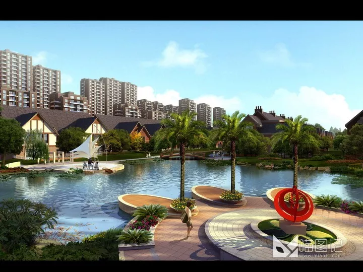 建筑景观PSD效果图223_喵图记