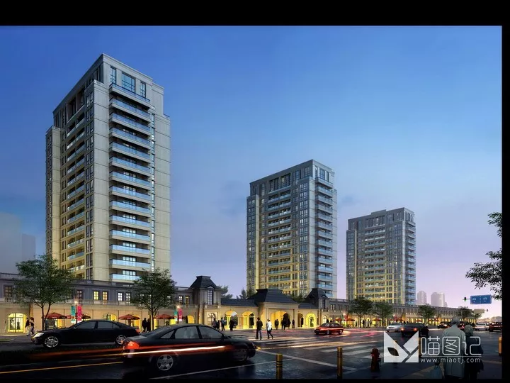 建筑景观PSD效果图247_喵图记