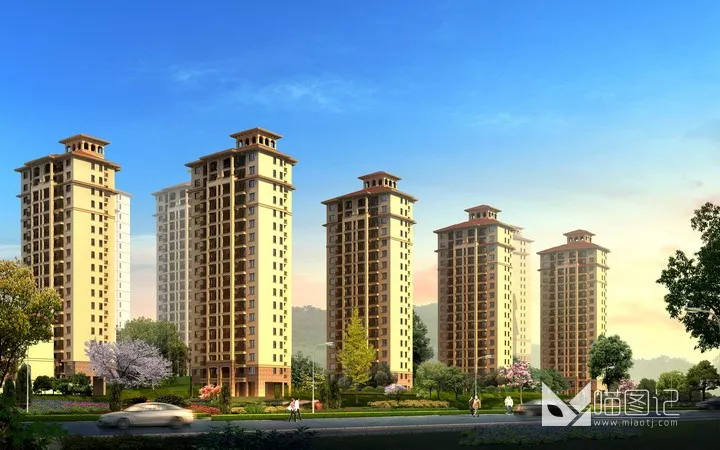 建筑景观PSD效果图74_喵图记