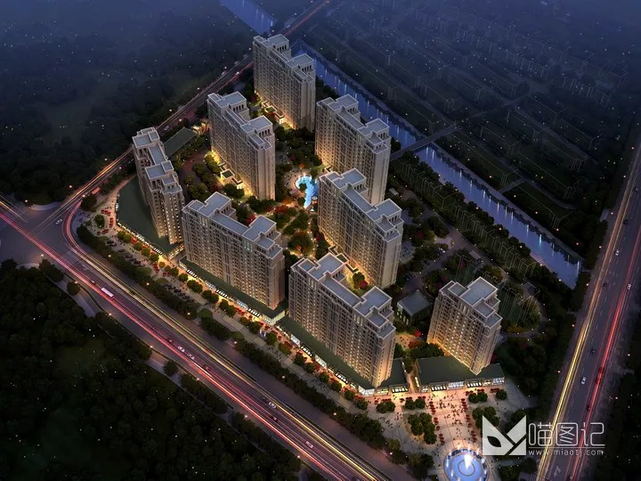 建筑景观PSD效果图162_喵图记