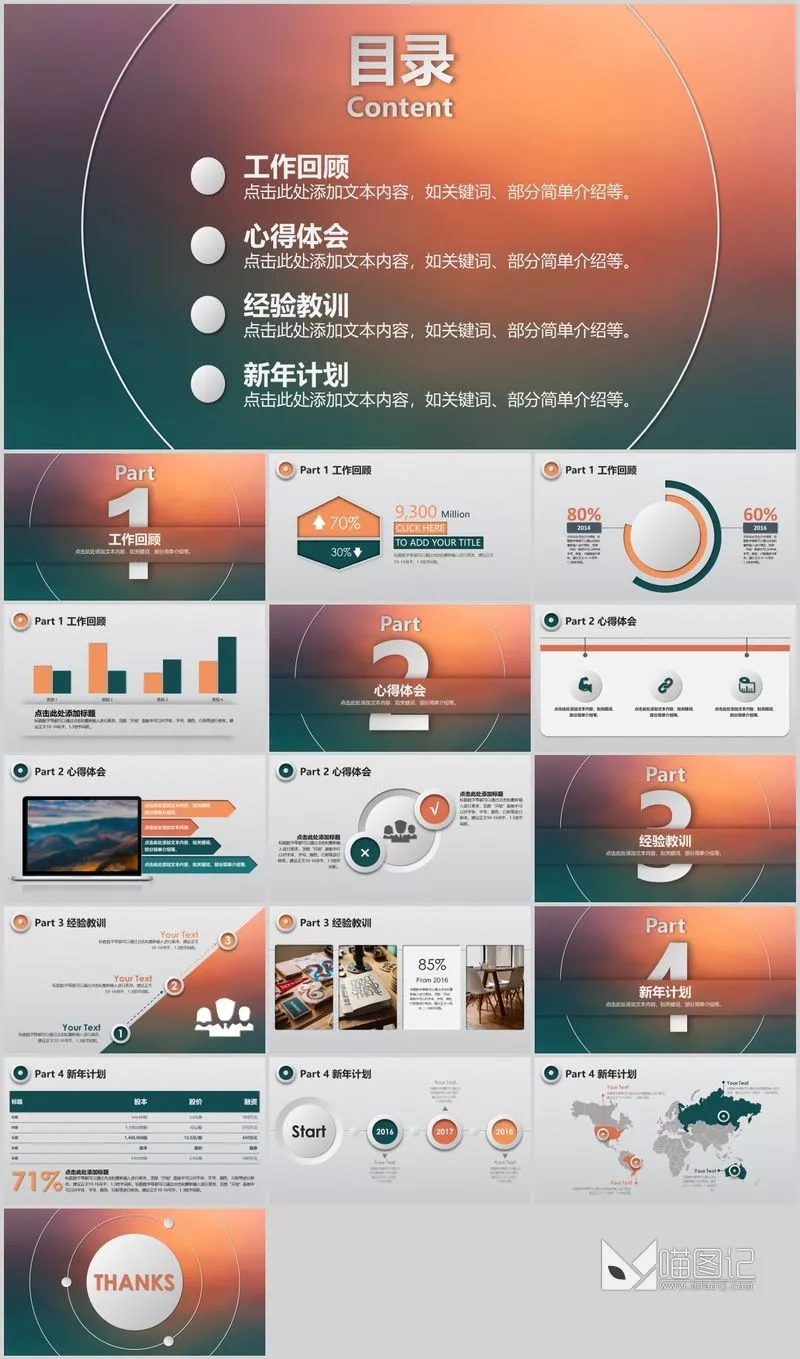汇报模板083方案汇报 (2)_喵图记