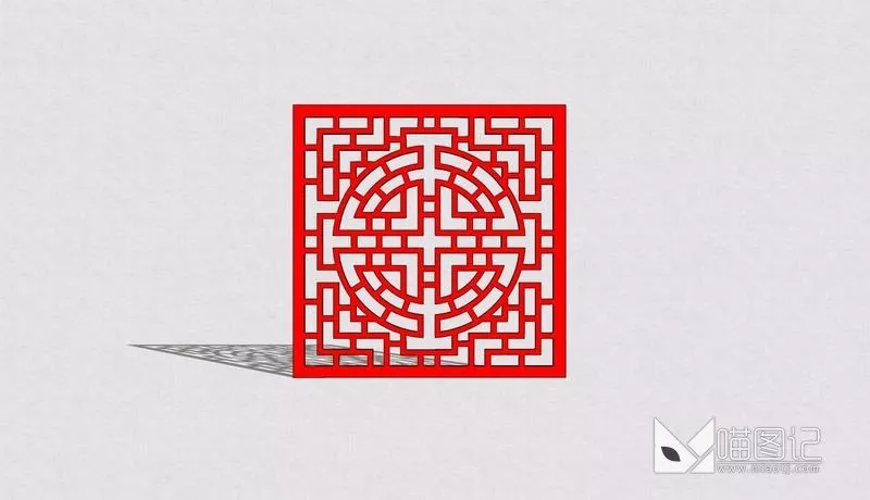 屏风隔断1384_喵图记