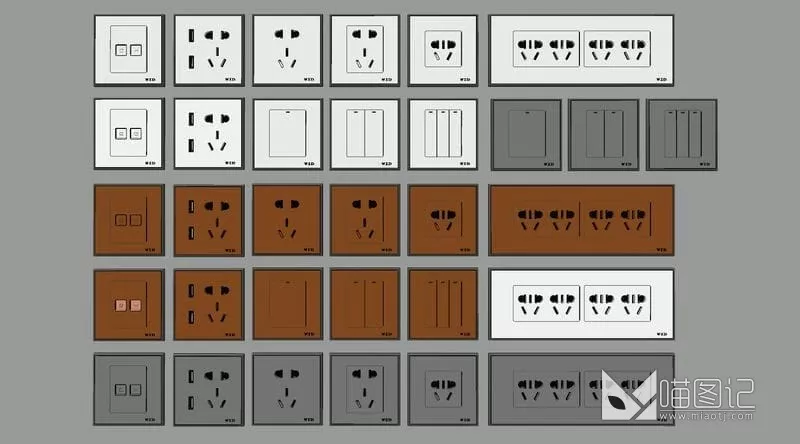 现代开关插座ID:44216_喵图记