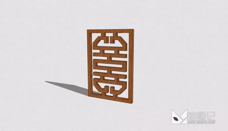 屏风隔断1370_喵图记