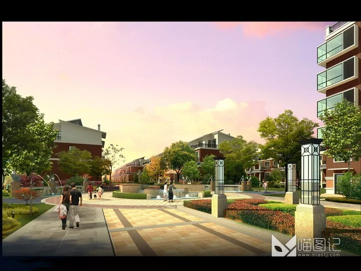 建筑景观PSD效果图251_喵图记