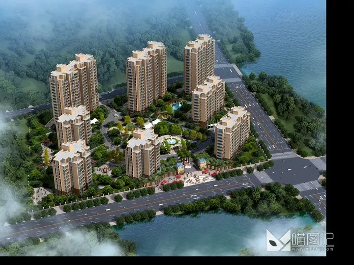 建筑景观PSD效果图161_喵图记