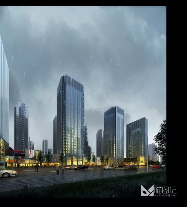 建筑景观PSD效果图5_喵图记