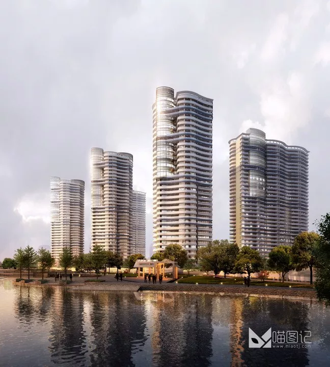 建筑景观PSD效果图8_喵图记