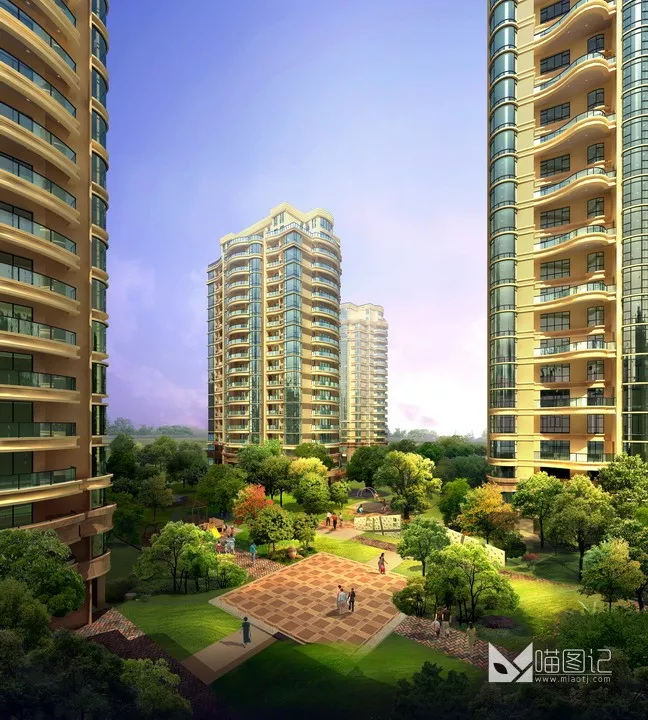 建筑景观PSD效果图228_喵图记
