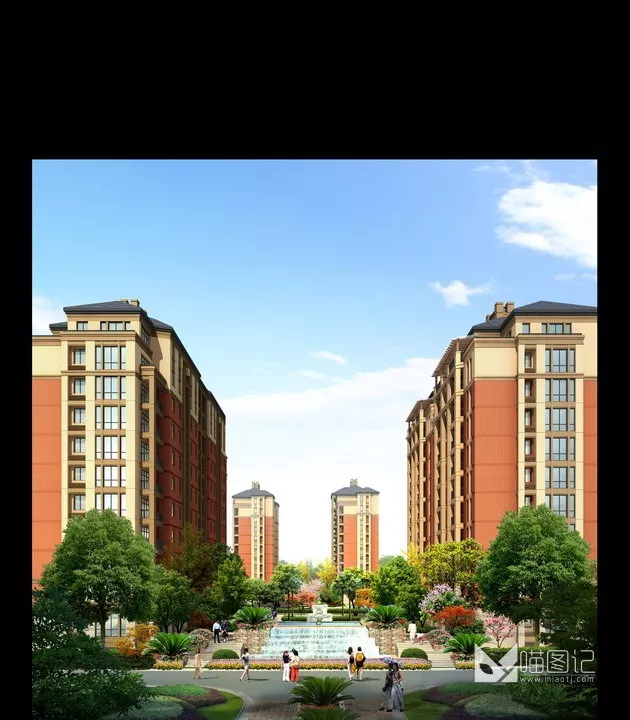 建筑景观PSD效果图61_喵图记