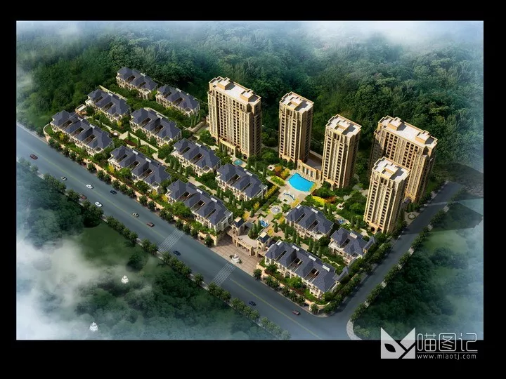 建筑景观PSD效果图97_喵图记