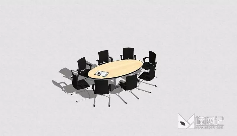 会议桌椅3120_喵图记