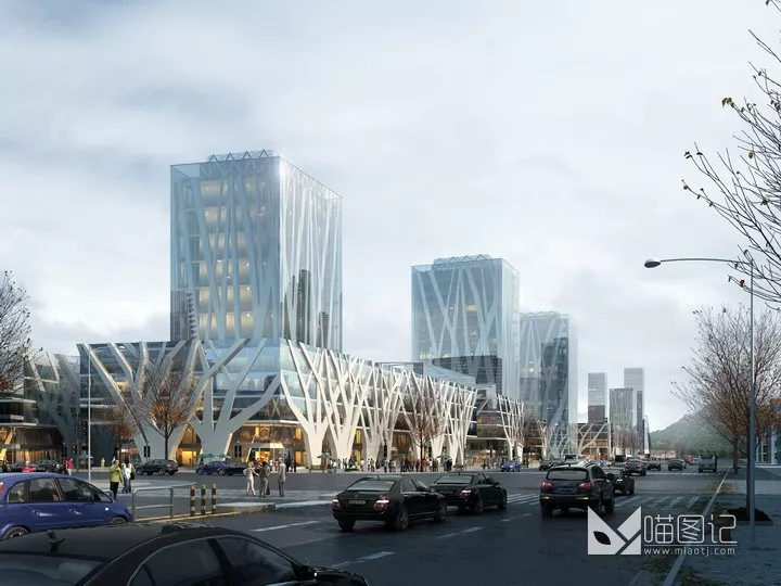 建筑景观PSD效果图43_喵图记