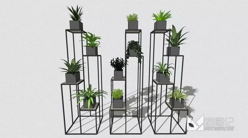 植物盆栽组合ID:45207_喵图记
