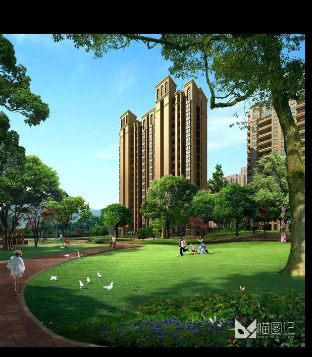 建筑景观PSD效果图301_喵图记