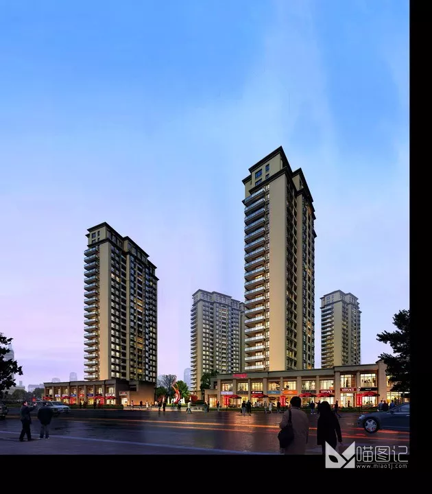 建筑景观PSD效果图86_喵图记