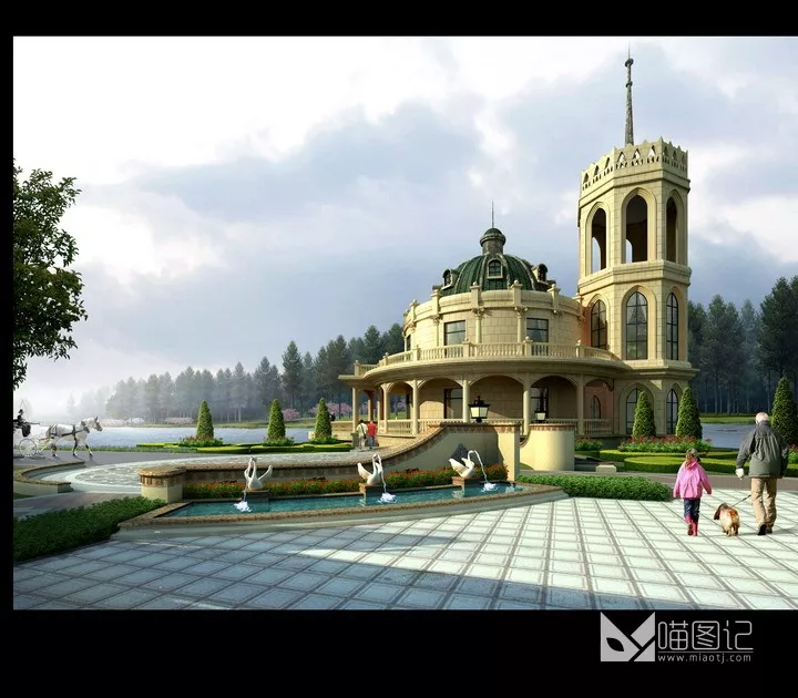 建筑景观PSD效果图165_喵图记
