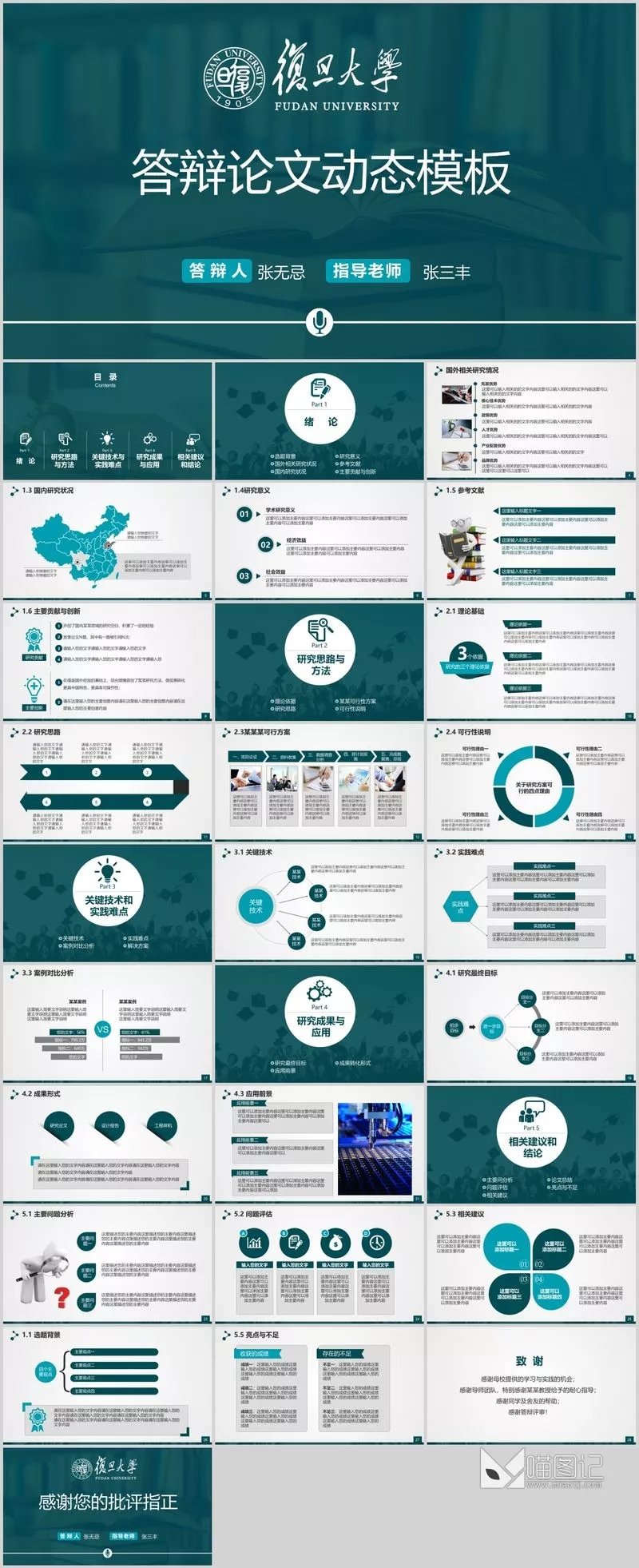 答辩 42 汇报答辩_喵图记