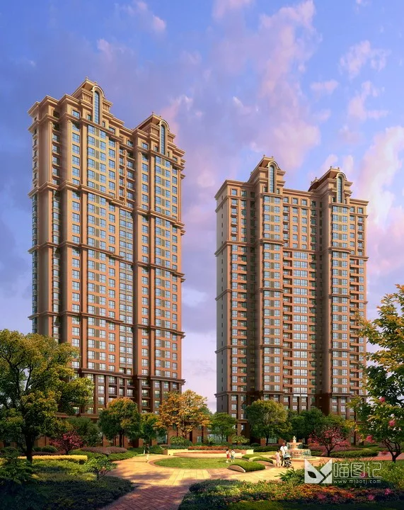 建筑景观PSD效果图13_喵图记