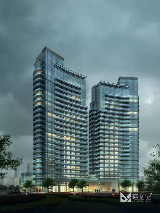 建筑景观PSD效果图173_喵图记