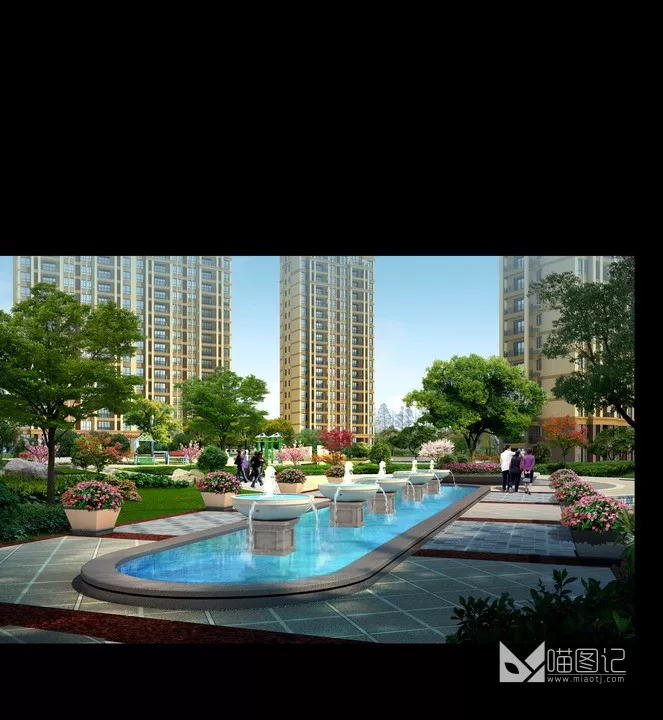 建筑景观PSD效果图166_喵图记