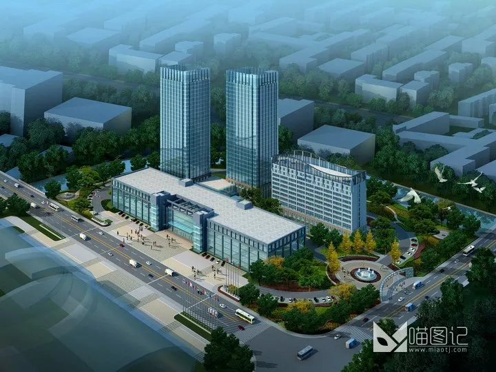 建筑景观PSD效果图213_喵图记