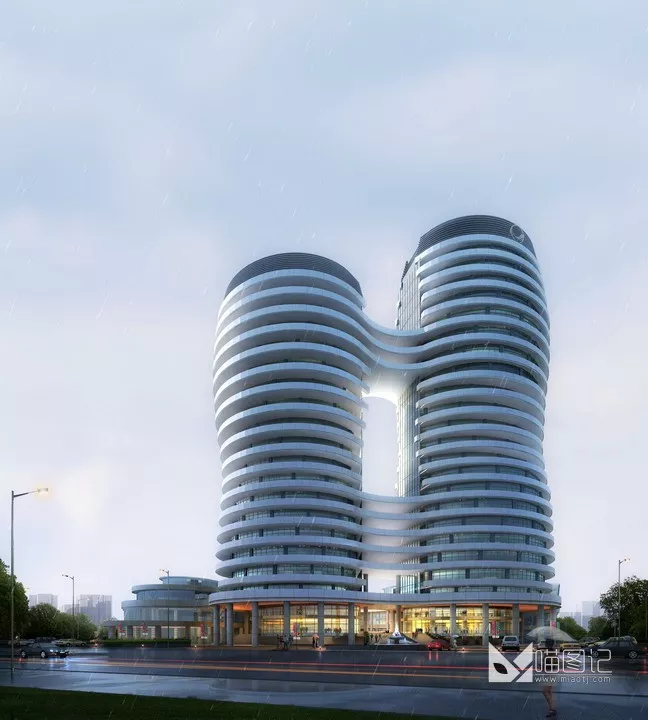 建筑景观PSD效果图14_喵图记