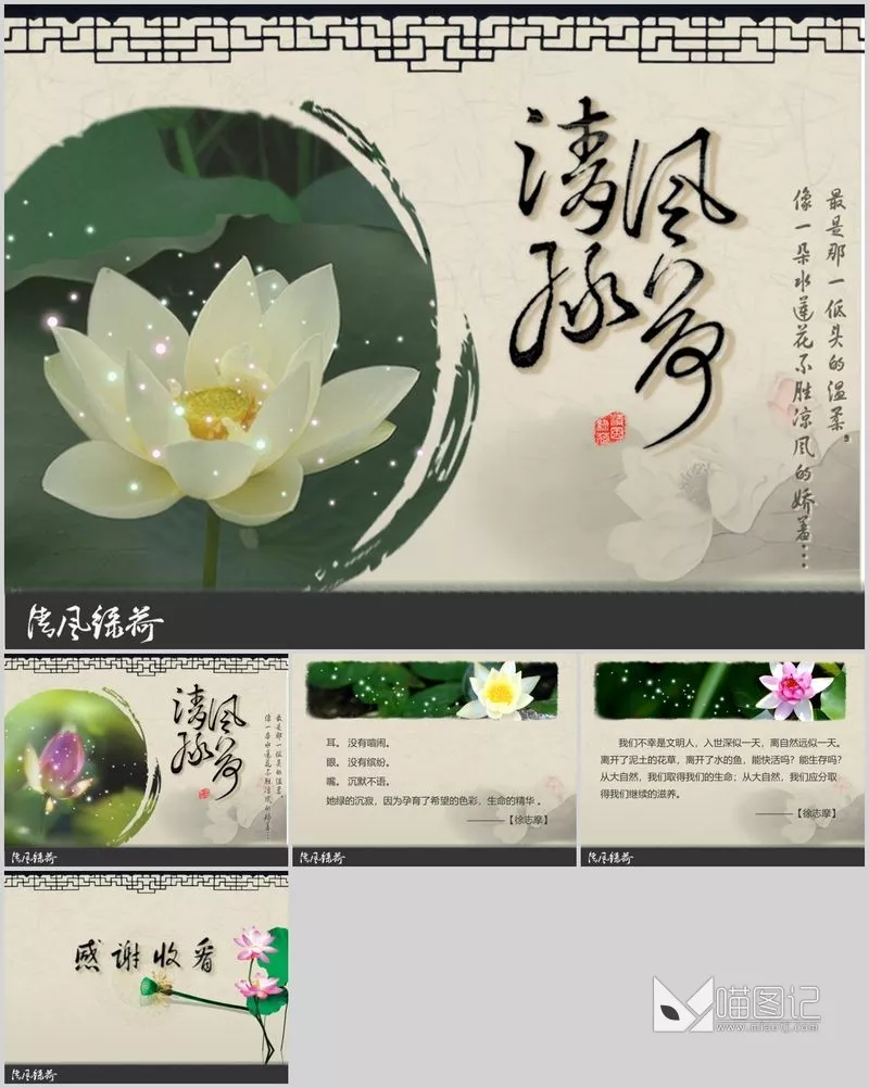 汇报中国风55方案汇报_喵图记