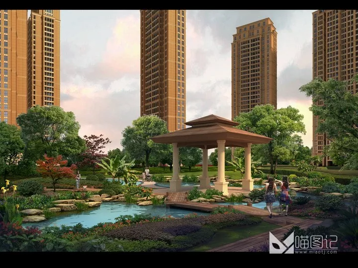 建筑景观PSD效果图125_喵图记