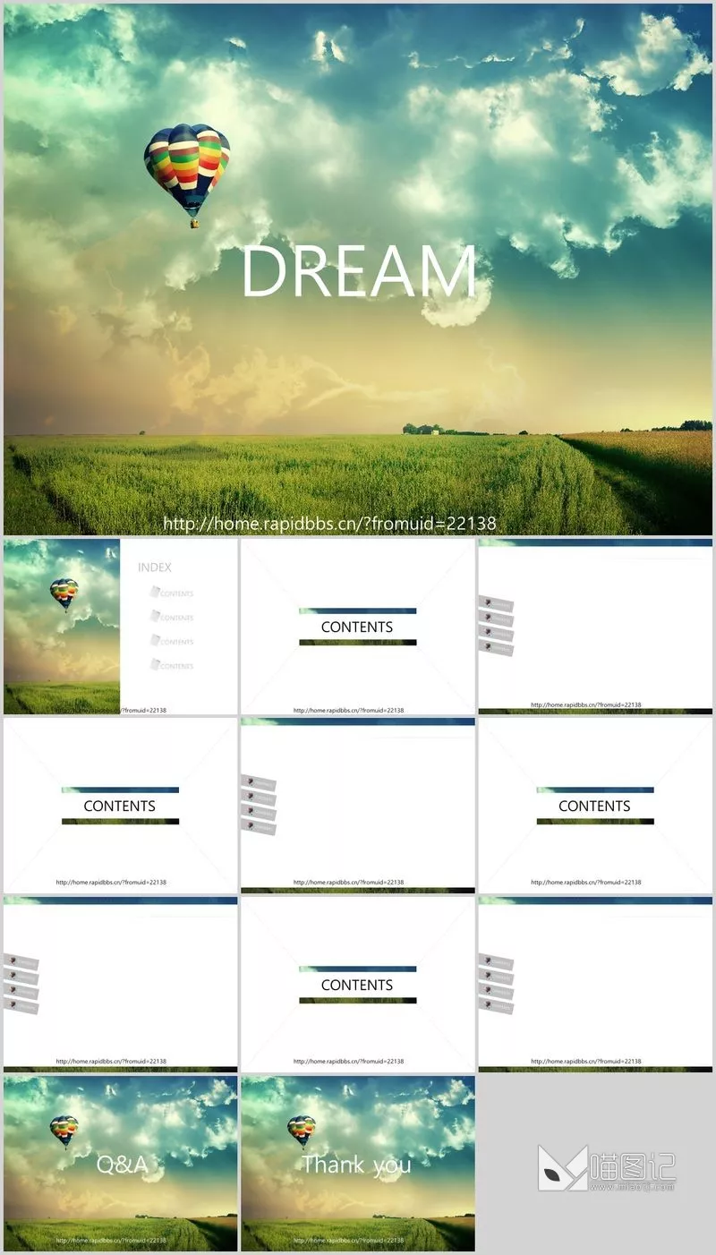 汇报唯美清新NAVER_Dream Fly方案汇报_喵图记